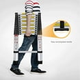Yesker 12.5ft Telescoping Ladder Aluminum Telescopic Extension Multi