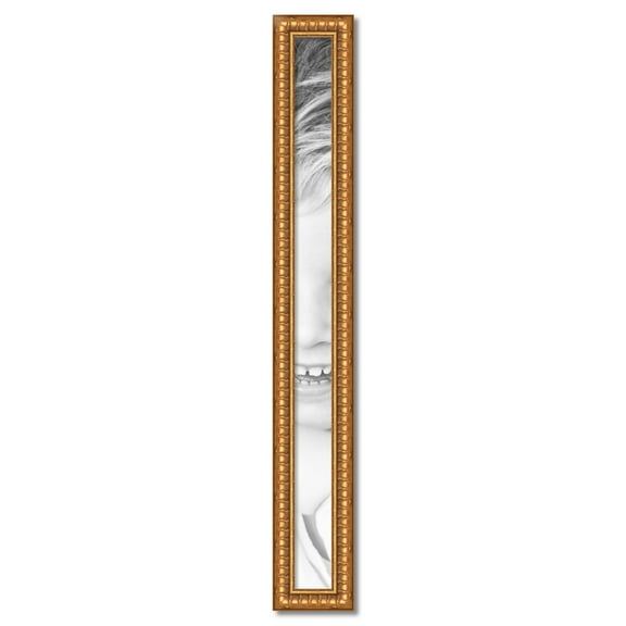 ArtToFrames 4" x 53" Gold Picture Frame, 4x53 inch Gold Wood Poster Frame (WOM-4293)
