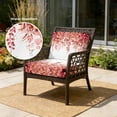 thumbnail image 2 of Outdoor Patio Cushion Covers 4 Pack Red Eucalyptus Patio Chair Cushion Covers with Ties and Zipper Watercolor Leaves Waterproof Outdoor Seat Cushion Covers for Patio Furniture 20"x18", 2 of 9