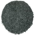 thumbnail image 4 of SAFAVIEH Mariam Leather Shag Area Rug, Grey, 4' x 4' Round, 4 of 6
