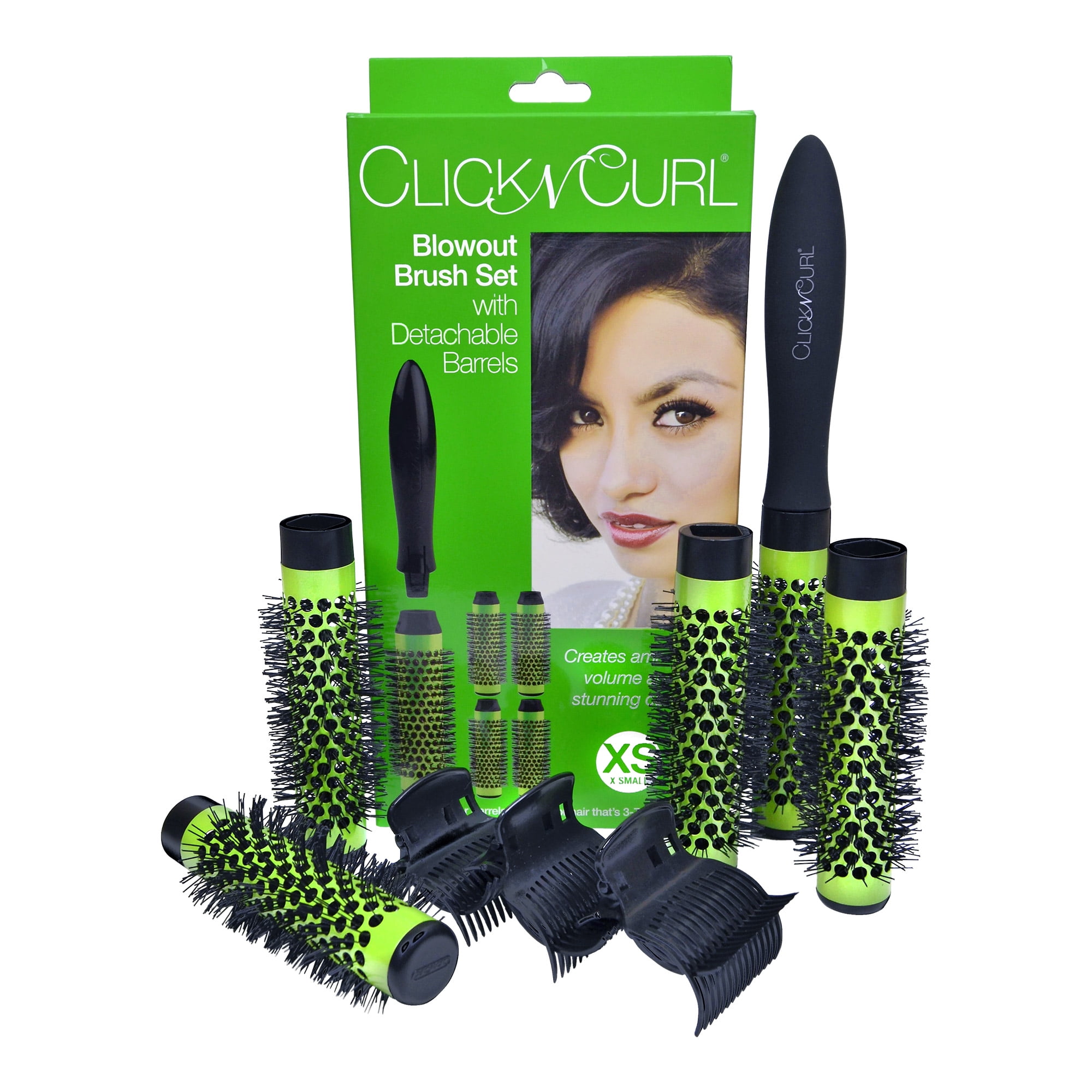 Click N Curl® Blowout Brush Set with Detachable Barrels X Small Box