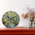 thumbnail image 2 of Trees Lake Forest Black 10 inch Wall Clocks Non Ticking Easy to Read Battery Decorative for Home Bathroom Kitchen Bedroom Living Room, 2 of 8