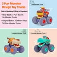 thumbnail image 2 of Toy Cars OCATO Monster Trucks para niños de 1 a 3 años con 3 coches, 2 of 7