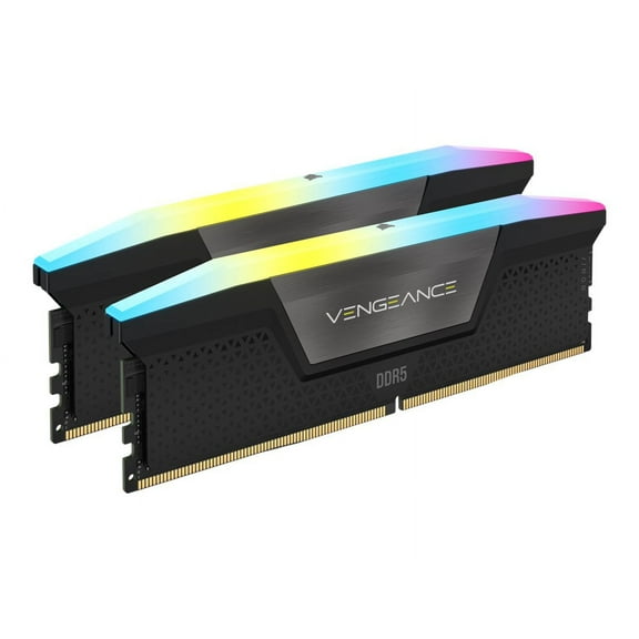 CORSAIR Vengeance RGB 128GB (2 x 64GB) 288-Pin PC RAM DDR5 6400 (PC5 51200) Desktop Memory Model CMH128GX5M2B6400C42