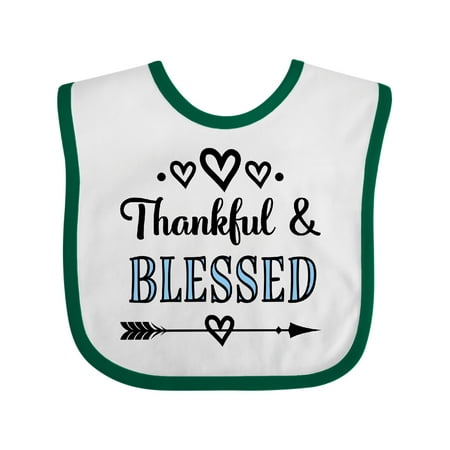 

Inktastic Thankful and Blessed Gift Baby Girl Bib