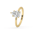 thumbnail image 2 of 2.0 CT Pear Cut Diamond Solitaire Engagement Ring Solitaire Ring Yellow Gold Ring for gift, Pear Shaped Engagement Ring, Gift for her, 2 of 4