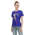 thumbnail image 4 of T-Shirt Basique à Manches Courtes pour Femmes Sailor Moon Lièvre Lunaire, 4 of 6