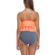 thumbnail image 4 of Lucakuins Traje de baño Switmsuit Bikini Set para mujer Trajes de baño de una pieza Top Ruffled Racerback con parte inferior de talle alto Tankini Set Lucakuins moda, 4 of 5
