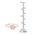 thumbnail image 5 of Aone 0.50 Ct Round Shape 2 Natural Diamond (I-J/I2-I3) In Center With 4 white Side Diamonds Elegant Big Two-Stone Design Crafted In 14K Rose White and Yellow Gold Engagement wedding Ring For Women, 5 of 8