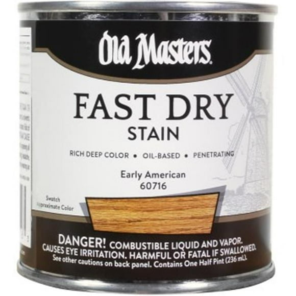 Old Masters 60716 0.5 Pint Early American Fast Dry Stain