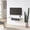Grey, variant on Floating TV Stand, Wall Mounted Entertainment Center and Cabinet Shelf, TV Console with Storage, Media Console for DVD Player, Space-Saving Under TV Shelf for Bedroom, Living Room (Black)