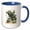 Blue/White, variant on 3drose, Connecticut Territory Tree the Charter Oak, 11oz Magic Transforming Mug