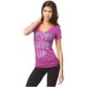 thumbnail image 1 of Camiseta gráfica Aeropostale para mujer Never Give Up color morado pequeña, 1 of 2