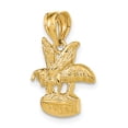 thumbnail image 5 of 14k Yellow Gold Bee on HONEY Jar Pendant Charm, 5 of 5