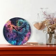 thumbnail image 2 of Yayeee 10" Wall Clock Battery Operated Quartz Round Silent Non-Ticking Home Decor, Space Astronaut, 2 of 6