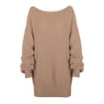 thumbnail image 4 of JNGSA Chandails d'Automne pour Femmes, Robe Pull à Manches Longues, Ample, Douce, Automne/hiver, en Solde, 4 of 5