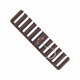 thumbnail image 2 of 10 Slot Tie Belt Scarf Rack Organizer Sturdy Plastic Closet Wardrobe Space Saver Brown, 2 of 4