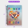 thumbnail image 5 of Peace Love Pride Pomeranian with Rainbow Sunglasses LGBT LGBTQ+ Spiral Bound Journal Pom Dog Lover Gifts 5x7in Spiral Notebook - 01004, 5 of 5