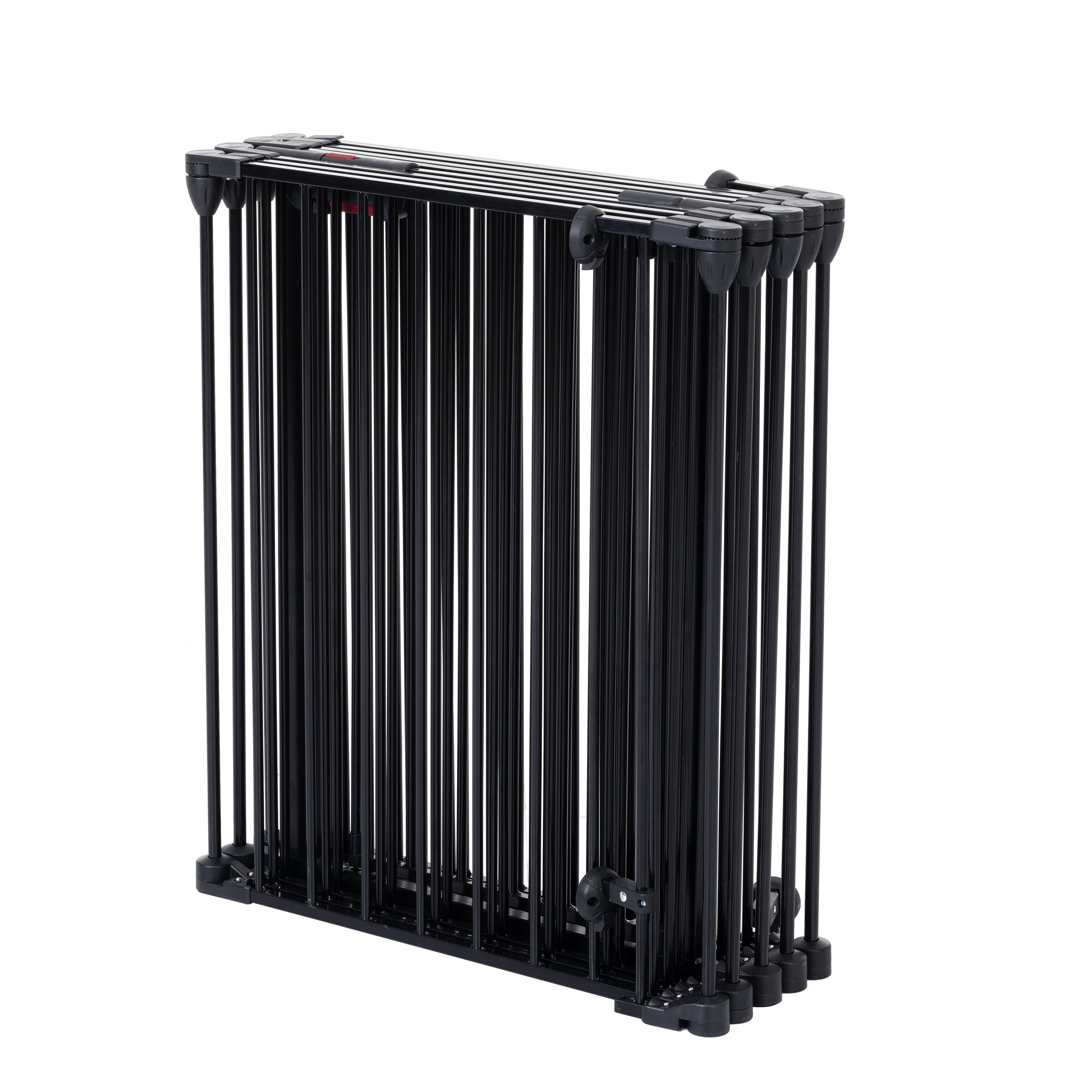 150" 6-Panel Adjustable Metal Fence | Versatile freestanding play yard and wide room divider for doorways and fireplaces