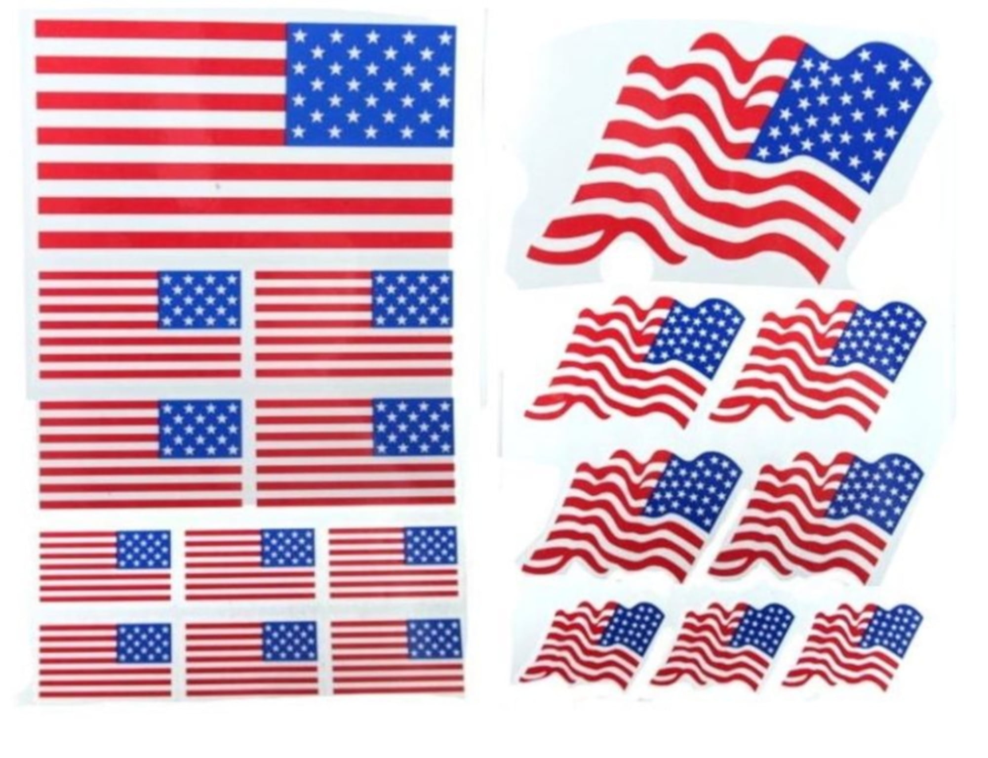American Flag Patriotic USA Temporary Tattoos  ABC Underwear