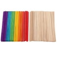 thumbnail image 3 of 200 palitos de madera jumbo de colores para manualidades, palitos de helado de colores, palitos para manualidades, proyectos de arte para el hogar, suministros de arte para el aula, colores surtidos, 3 of 7
