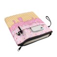 thumbnail image 3 of HELLHERO Book Club Gifts Paperback Book Cover with Washable Zipper Polyester for Women Office Protector Wrap Bag Waterproof 8.66 x 11.42 Sprinkle Waffle, 3 of 8