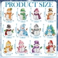 thumbnail image 3 of Llaveros Ferraycle con forma de muñeco de nieve con forma de diamante, 12 unidades, 3 of 6