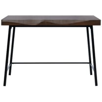 SAFAVIEH Bernhart Scandinavian Brown/Black Wood Writing Desk (42 in. W x 20 in. D x 30 in. H)