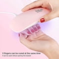thumbnail image 2 of Mini lámpara UV para uñas de gel, lámpara de uñas LED portátil USB de 6 W, lámpara de curado para uñas, lámpara de uñas con temporizador de 45/60 s, lámpara secadora para uñas de manos y pies, 2 of 5