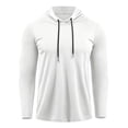 thumbnail image 3 of UDAUDU Men's Long Sleeve Hoodie Drawstring Pullover Lightweight Men's Athletic Workout Gym Hooded Sweatshirts 2XL, 3 of 5