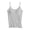 Grey, variant on MuXiKeJi Clothes Women Built in Bra Camisole Tops Adjustable Spaghetti Strap Tank Top Padded Cami Shirts