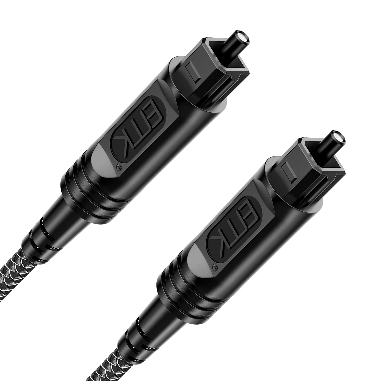 Optical Audio Cable Optical Cable Digital Fiber Optic Cable for Sound TV, PS4, Xbox, Home Theater (6 Feet/2M, Slim Nylon Braided, Black1) - Walmart.com