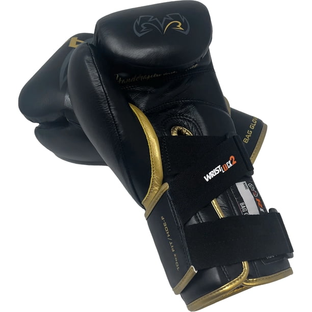 Rival Boxing RFX-Guerrero-V SF-H Bag Gloves - 10 oz. - Black/Gold