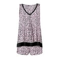 thumbnail image 5 of Layla Women's Sleepwear 2-Piece Knit Tank and Shorty Boxer Pajama Set, XS-4X, 5 of 6