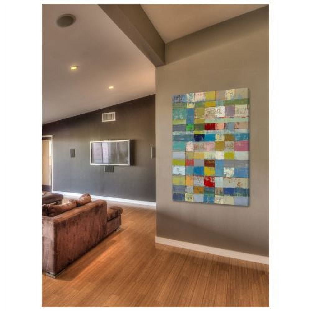 "Color Pattern I" Painting Print on Wrapped Canvas