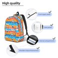 thumbnail image 4 of Yiaed Shark On Line Print Backpack, Premium Laptop Backpack, Travel Backpack for Women, Lightweight Backpacks, Comfortable Back Pack-Medium, 4 of 5