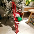 thumbnail image 3 of Electric Climbing Ladder Santa Claus, Christmas Super Climbing Santa Plush Doll Toy Hanging Ornament Tree Xmas Gifts for Kids Christmas Door Hanging Decorations, 3 of 7