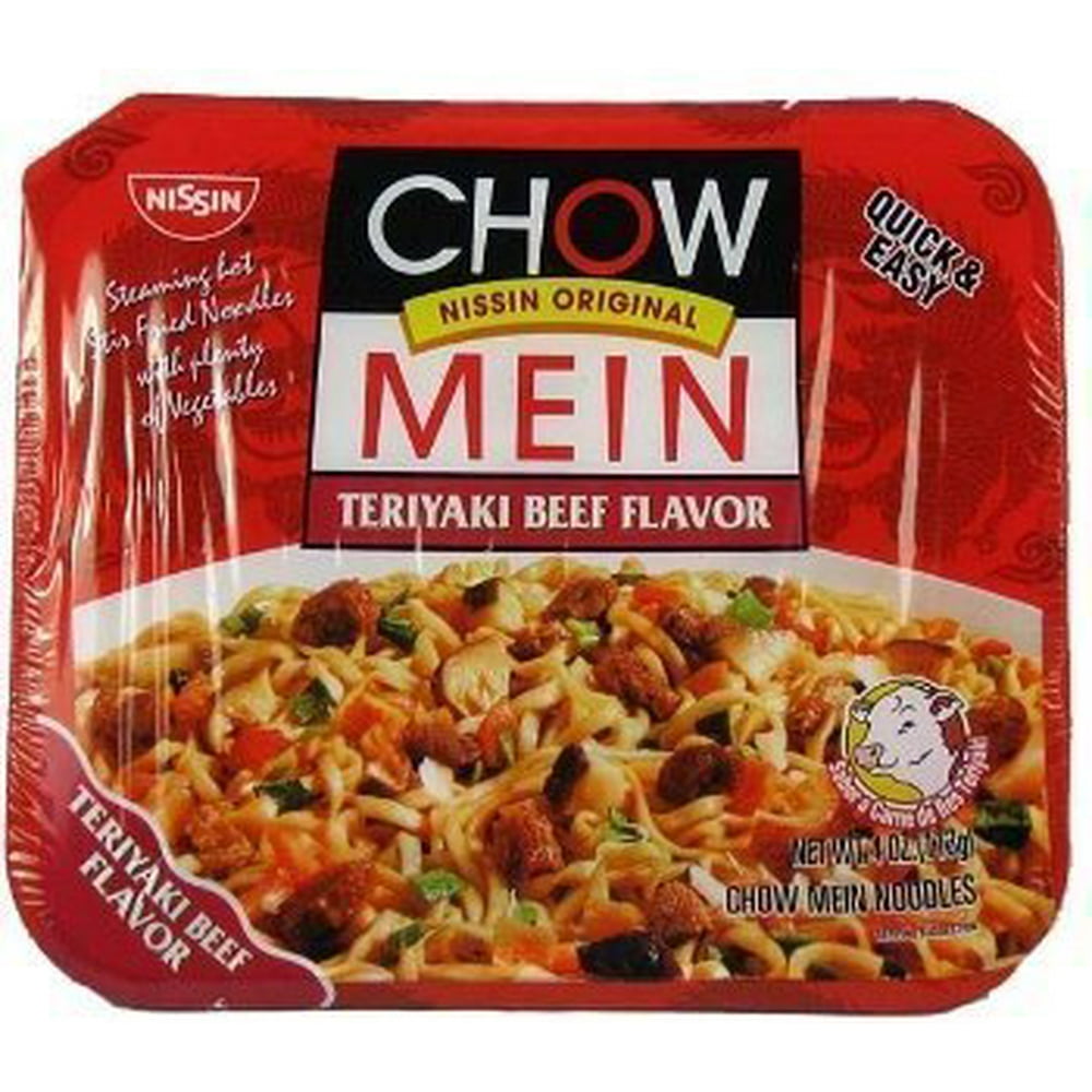 Nissin Original Chow Mein Teriyaki Beef Flavor Chow Mein Noodles, 4 oz