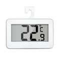 thumbnail image 2 of 2pcs Fridge Thermometer Hygrometer Digital Freeze Refrigerator Thermometer Waterproof Large LCD Display white, 2 of 5
