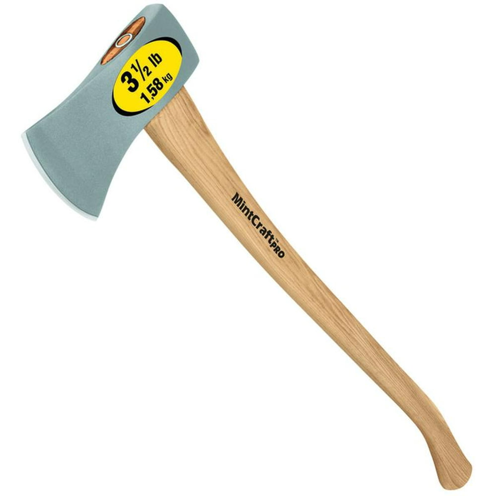 Vulcan Pro Single Bit Michigan Axe, 3.5 Lb, 36 In Oal, Hickory Wood