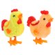 thumbnail image 1 of KAKOWELY 2 pollitos de peluche con cuerda para saltar, juguetes de Pascua, decoración para festivales., 1 of 4