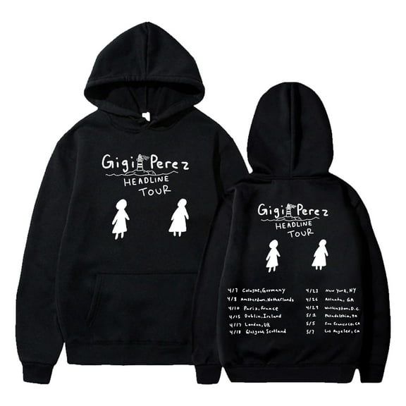 Gigi Perez Headline Tour 2025 Hoodie Long Sleeve Streetwear Men Women Hooded Sweatshirts