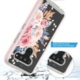 thumbnail image 5 of LG V50 ThinQ Case, KAESAR Graphic Design Shockproof Impact Resistant Protective Full-Body Rugged Clear Hybrid Bumper Case for LG V50 ThinQ 5G (Pink Flower), 5 of 5