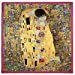 thumbnail image 3 of Klimt The Kiss" Square Satin Chiffon Scarf, 3 of 9