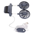 thumbnail image 1 of Monitor Fan, 2 Heads Screen Clip On Fan 3 Speed Modes  for Family Blue, 1 of 7