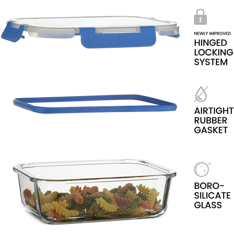 Borosil Lunch Box Kids - Set of 2 - 11 Oz Glass Lunch Containers