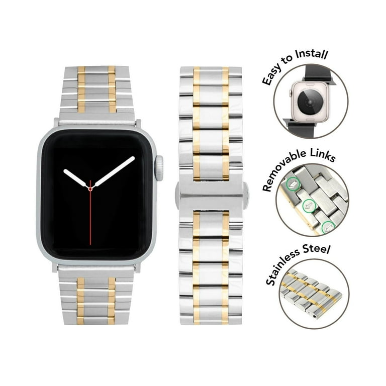 Bandini Stainless Steel Band for Apple Watch Metal Band 44mm 45mm