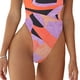 thumbnail image 4 of Traje de baño de una pieza para mujer, un solo hombro, cuello profundo, hermosos patrones, traje de baño de cintura alta tipo 2 M, 4 of 6