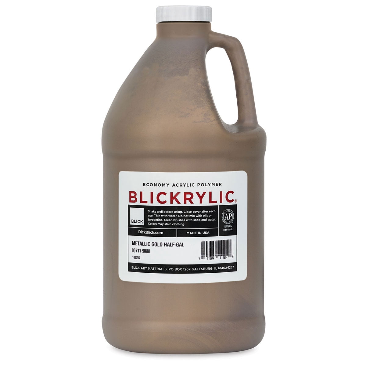 Blickrylic Student Acrylics - Metallic Gold, Half Gallon