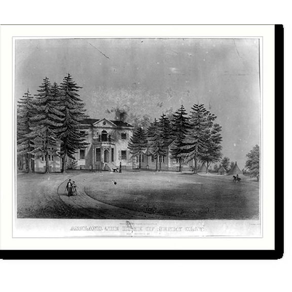 Historic Print, Ashland. The home of Henry Clay, 16" x 20"